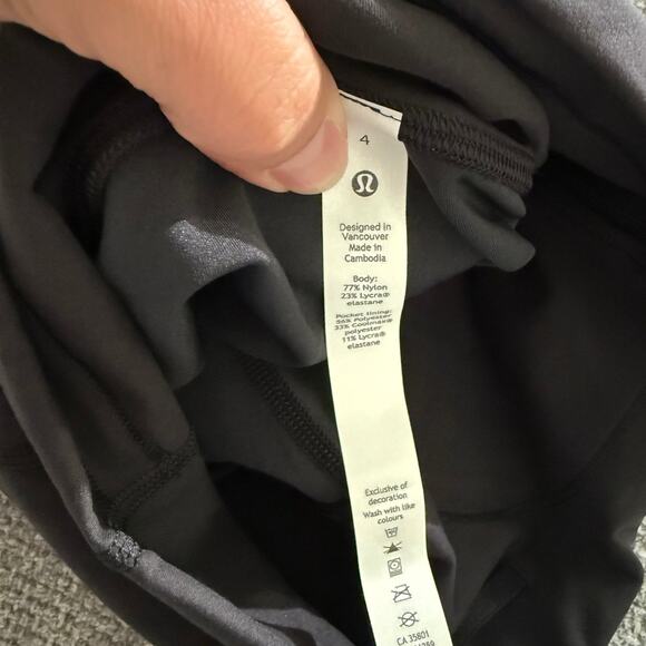 Lululemon Wunder Train Align 8” Inch Short-Black 4 - Picture 6 of 7